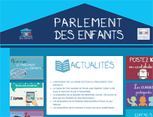 Tablet Screenshot of parlementdesenfants.fr